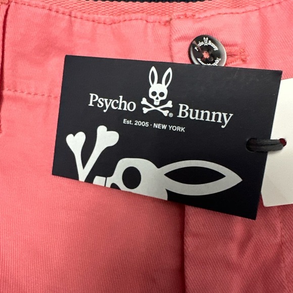 Psycho Bunny Wills Pants Men’s 30 x 32 Chino Trousers Winter Rose Pink - Picture 4 of 14